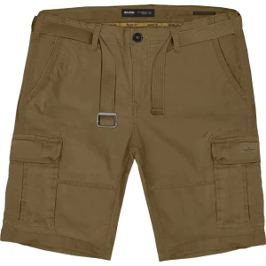 Duże męskie spodenki bojówki z paskiem Double Urban Outfitters MSHO-7011 brązowe (48R) | 48R