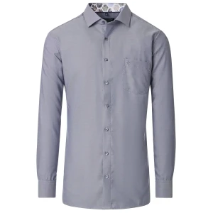 Duża męska koszula z długim rękawem Casa Moda 354417500-750 szara (52R) | 52R