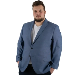 Duża męska marynarka plus size  Konik Edmund 610 ciemnoniebieska (140) | 140