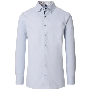 Duża męska koszula z długim rękawem Casa Moda 354417900-100 błękitna (56R) | 56R