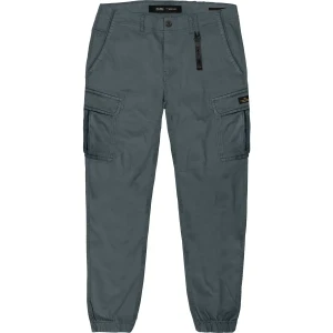 Duże męskie spodnie bojówki ze ściągaczem Double Urban Outfitters CCP-4039 szaroniebieskie (44R) | 44R