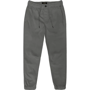 Duże męskie spodnie chinosy ze ściągaczem Double Urban Outfitters CP-4029 szare (50R) | 50R