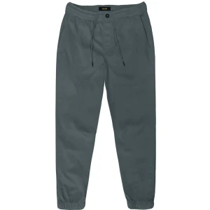 Duże męskie spodnie chinosy ze ściągaczem Double Urban Outfitters CP-4029 szaroniebieskie (48R) | 48R