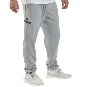 Duże męskie spodnie dresowe ze stoperami North Latitude 99400-0040 jasnoszare  (6XL) | 6XL