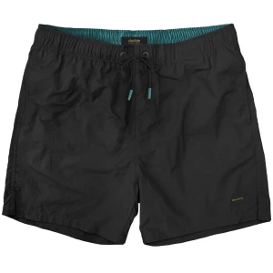 Duże męskie spodenki kąpielowe gładkie szorty plażowe Double MTS-8006 czarne (4XL) | 4XL
