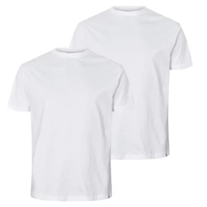 Duże gładkie koszulki męskie t-shirty z krótkim rękawem North Latitude 99110-0000 2-pak białe (8XL) | 8XL