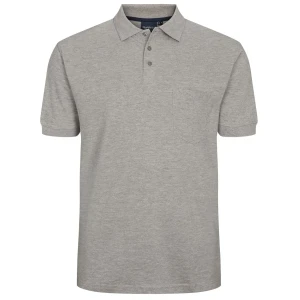 Koszulka polo dla wysokiego mężczyzny (TALL) North Latitude 99011T-0050 szara (4XLT) | 4XLT