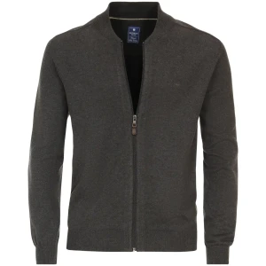 Duży rozpinany męski sweter Redmond 685-79 ciemnoszary (4XL) | 4XL