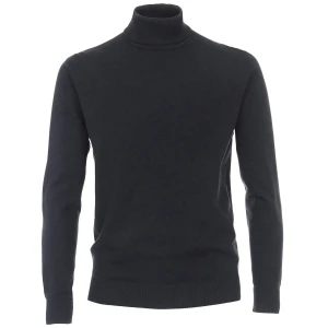Duży męski golf z długim rękawem sweter Redmond 501-11 ciemnogranatowy (6XL) | 6XL