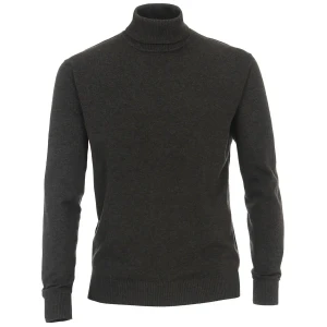 Duży męski golf z długim rękawem sweter Redmond 501-79 ciemnoszary (6XL) | 6XL