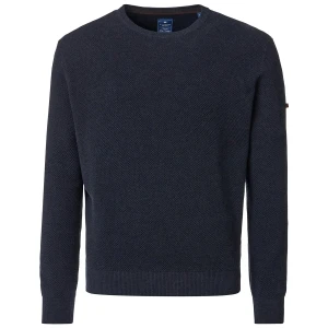 Duży męski sweter gładki wkładany przez głowę Redmond 628-11 granatowy  (4XL) | 4XL