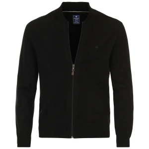 Duży rozpinany męski sweter Redmond 685-90 czarny (4XL) | 4XL