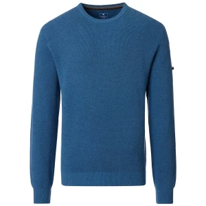 Duży męski sweter gładki wkładany przez głowę Redmond 628-121 niebieski (4XL) | 4XL