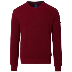 Duży męski sweter gładki wkładany przez głowę Redmond 628-58 czerwony (4XL) | 4XL