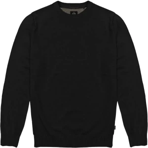 Duży męski sweter gładki wkładany przez głowę Double Urban Outfitters KNIT-8019 czarny (8XL) | 8XL