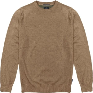 Duży męski sweter gładki wkładany przez głowę Double Urban Outfitters KNIT-8019 beżowy (7XL) | 7XL