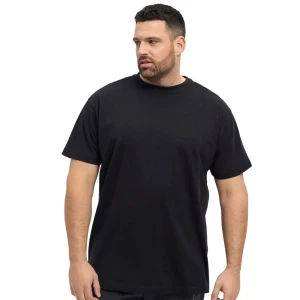 Duży męski t-shirt z nadrukiem na plecach koszulka z krótkim rękawem North Latitude  53331-0099 czarna (5XL) | 5XL