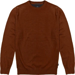 Duży męski sweter gładki wkładany przez głowę Double Urban Outfitters KNIT-8019 ceglasty (5XL) | 5XL