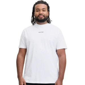 Duża męska koszulka t-shirt  z nadrukiem na plecach Jack & Jones 12288178 biały (4XL) | 4XL