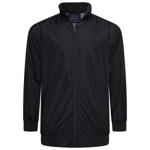 Duża męska kurtka bomberka lekka ze stójką Kam 445 czarna (3XL) | 3XL