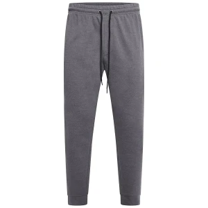 Duże męskie spodnie dresowe ze ściągaczami Kam 240 szare (8XL) | 8XL