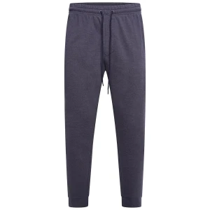 Duże męskie spodnie dresowe ze ściągaczami Kam 240 granatowe (3XL) | 3XL
