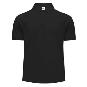 Koszulka polo JHK PORA210 czarna (2XL) | 2XL