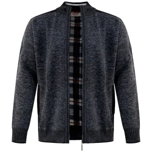 Duży męski ciepły sweter Duke D555 Dereham 2 ciemnoszary (9XL) | 9XL