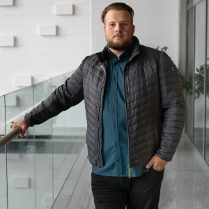 Duża męska kurtka całoroczna lekka Redpoint Walker ciemnoszara (7XL) | 7XL