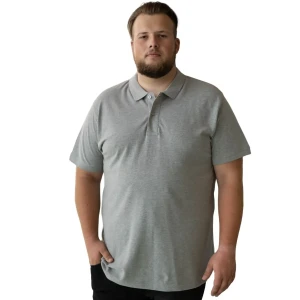 Koszulka polo JHK PORA210 szara (2XL) | 2XL