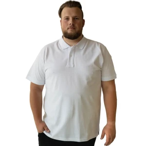 Koszulka polo JHK PORA210 biała (2XL) | 2XL