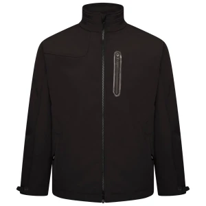 Duża męska kurtka softshell ze stójką Kam KV132 czarna (6XL) | 6XL