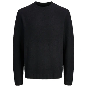 Duży męski sweter wkładany przez głowę Jack & Jones 12287968 czarny (7XL) | 7XL