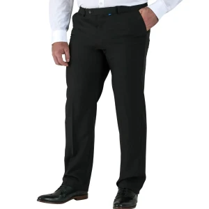 Duże męskie eleganckie spodnie wizytowe Duke D555 Max czarne (62L) | 62L