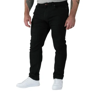 Duże męskie spodnie jeansy Duke D555 Claude czarne (52L) | 52L
