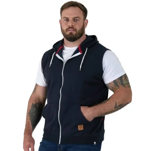 Duża męska bluza bezrękawnik Duke D555 Blake granatowy (3XL) | 3XL