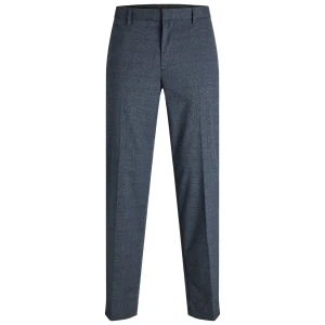 Duże męskie eleganckie spodnie w kratę Jack & Jones 12287547 granatowe (72R) | 72R