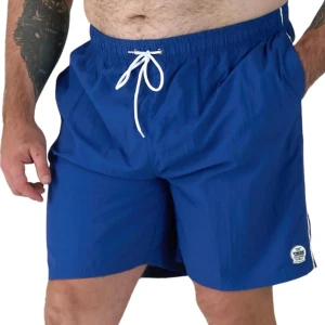 Duże męskie spodenki kąpielowe Duke D555 Yarrow niebieskie (3XL) | 3XL