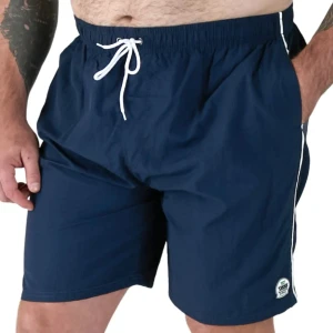 Duże męskie spodenki kąpielowe Duke D555 Yarrow granatowe (3XL) | 3XL