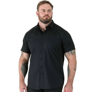 Duża koszula męska Duke D555 Aeron Czarna od 2XL do 8XL