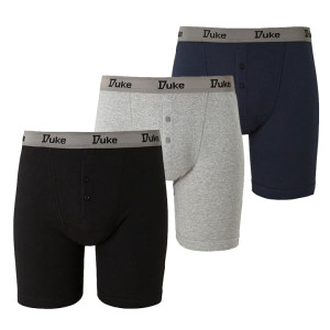 Duża męska bielizna bokserki Duke D555 Driver 3 szt multi (7XL) | 7XL