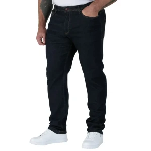 Duże męskie spodnie jeansy Duke D555 Cedric granatowe (52L) | 52L