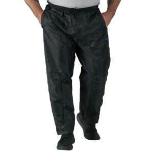 Duże męskie spodnie przeciwdeszczowe Duke D555 Elba czarne (7XL) | 7XL