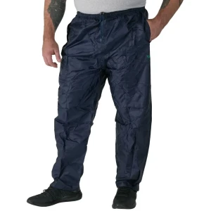 Duże męskie spodnie przeciwdeszczowe Duke D555 Elba granatowe (7XL) | 7XL