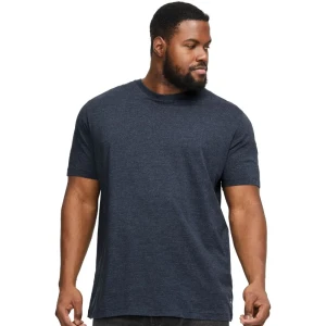 Duża męska koszulka z krótkim rękawem t-shirt gładki Jack & Jones 12229640 granatowy (4XL) | 4XL