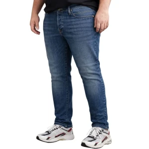 Duże męskie spodnie jeansowe Jack & Jones 12281149 ciemnoniebieskie (48S) | 48S