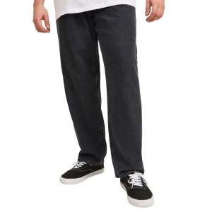 Duże męskie spodnie jeansowe Jack & Jones Chris 12254874 czarne (44R) | 44R