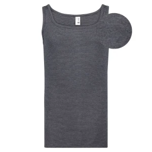 Duża męska koszulka bokserka na ramiączkach Adamo 129504-700 ciemnoszara (3XL) | 3XL