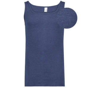 Duża męska koszulka bokserka na ramiączkach Adamo 129504-360 granatowa (5XL) | 5XL