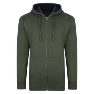 Duża męska rozpinana bluza Kam 503H khaki (8XL) | 8XL